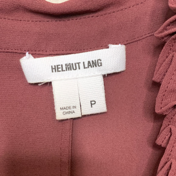Helmut Lang Surplice Wrap Front Blouse Size P - Picture 11 of 12